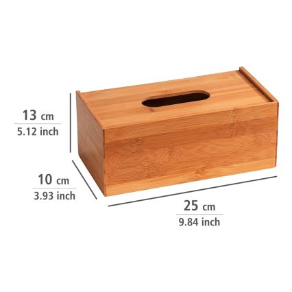 WENKO 23925100 - Boîte à mouchoirs TERRA 25x13 cm marron