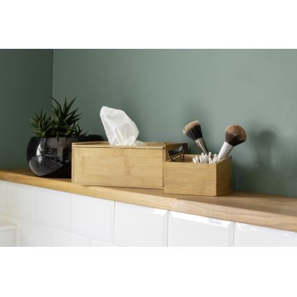 WENKO 23925100 - Boîte à mouchoirs TERRA 25x13 cm marron