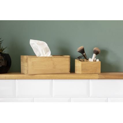 WENKO 23925100 - Boîte à mouchoirs TERRA 25x13 cm marron