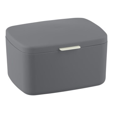 WENKO 23981100 - Box BARCELONA 19,5x16 cm anthracite/chrome brillant