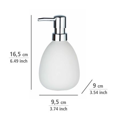 WENKO 24011100 - Distributeur de savon POLARIS 390 ml blanc