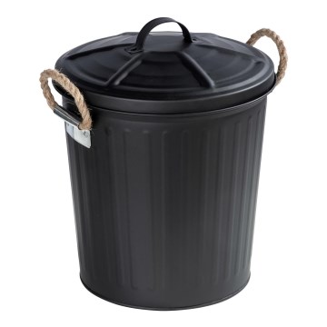 WENKO 24022100 - Panier GARA 24 x 28,5 cm noir