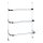 WENKO 24025100 - Porte-serviettes IRPINIA 54,5x77,5 cm chrome brillant