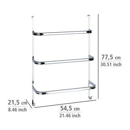 WENKO 24025100 - Porte-serviettes IRPINIA 54,5x77,5 cm chrome brillant