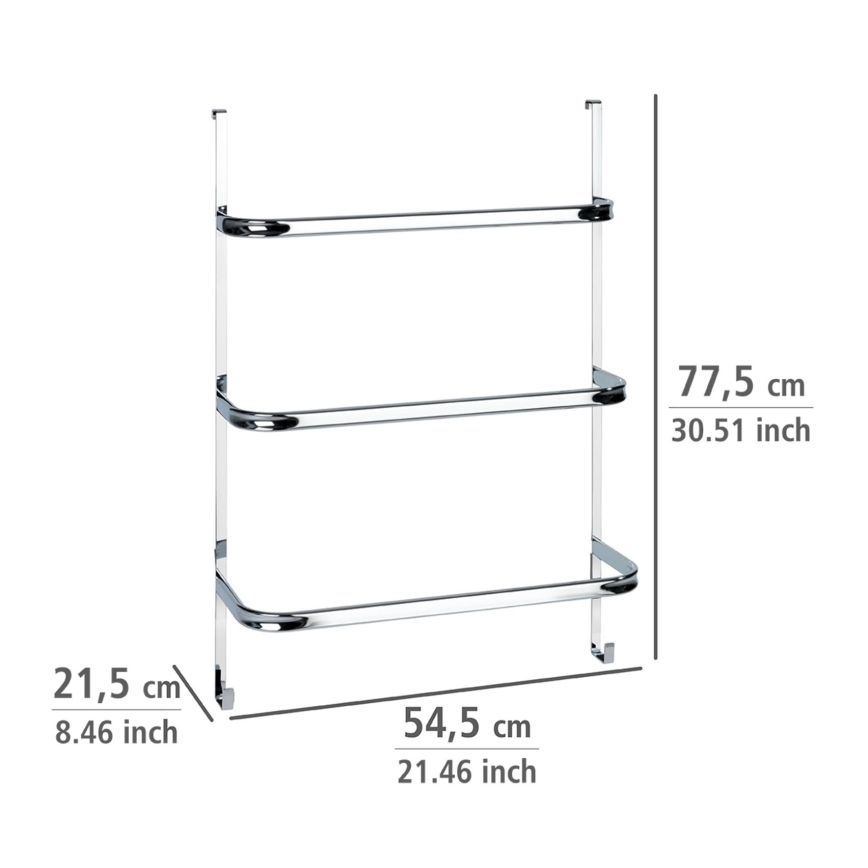 WENKO 24025100 - Porte-serviettes IRPINIA 54,5x77,5 cm chrome brillant