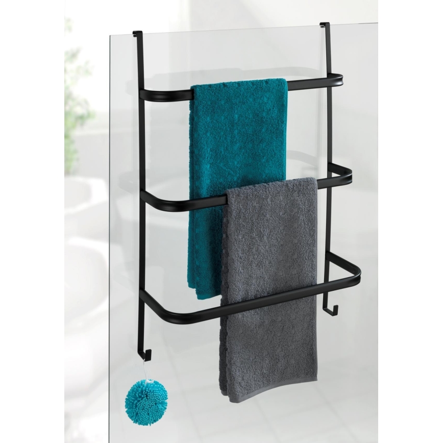 WENKO 24026100 - Porte-serviettes IRPINIA 54,5x77,5 cm noir