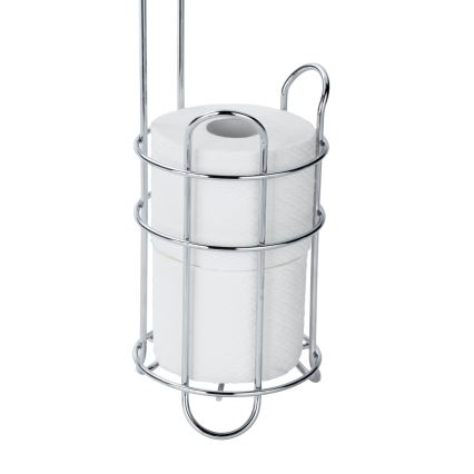 WENKO 24074800 - Distributeur de papier toilette 16x59 cm chromé brillant
