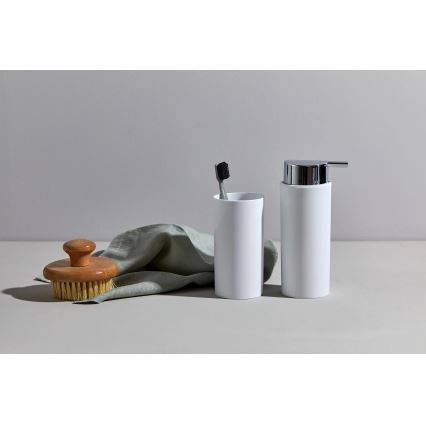 WENKO 24077800 - Ensemble CALVO 6,5 x 13 cm blanc / chrome brillant