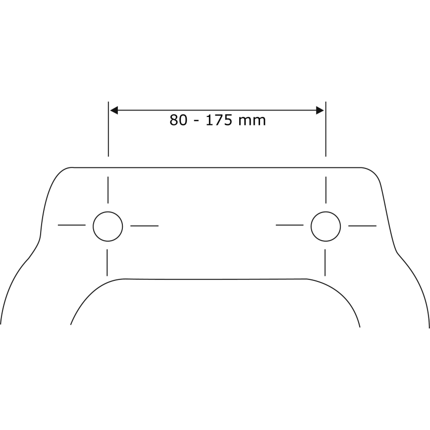 WENKO 24081800-Abattant WC BALTIC 38,8x45 cm multicolore/blanc