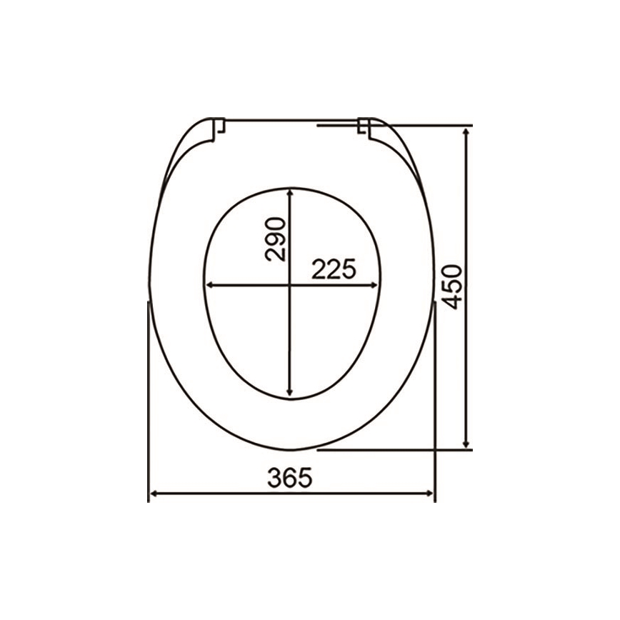 WENKO 24082800-Toiletbril DROPLETS 45x38,8 cm veelkleurig/glanzend chroom
