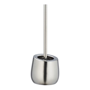 WENKO 24140100 - Brosse WC BADI 13,5x38 cm argentée