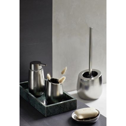 WENKO 24140100 - WC-borstel BADI 13,5x38 cm zilverkleurig