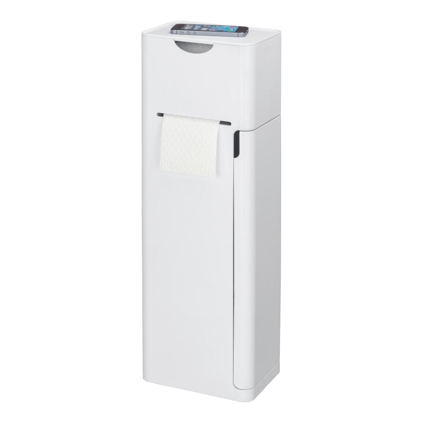 WENKO 24212100 - WC-borstel IMON 20 x 58,5 cm wit