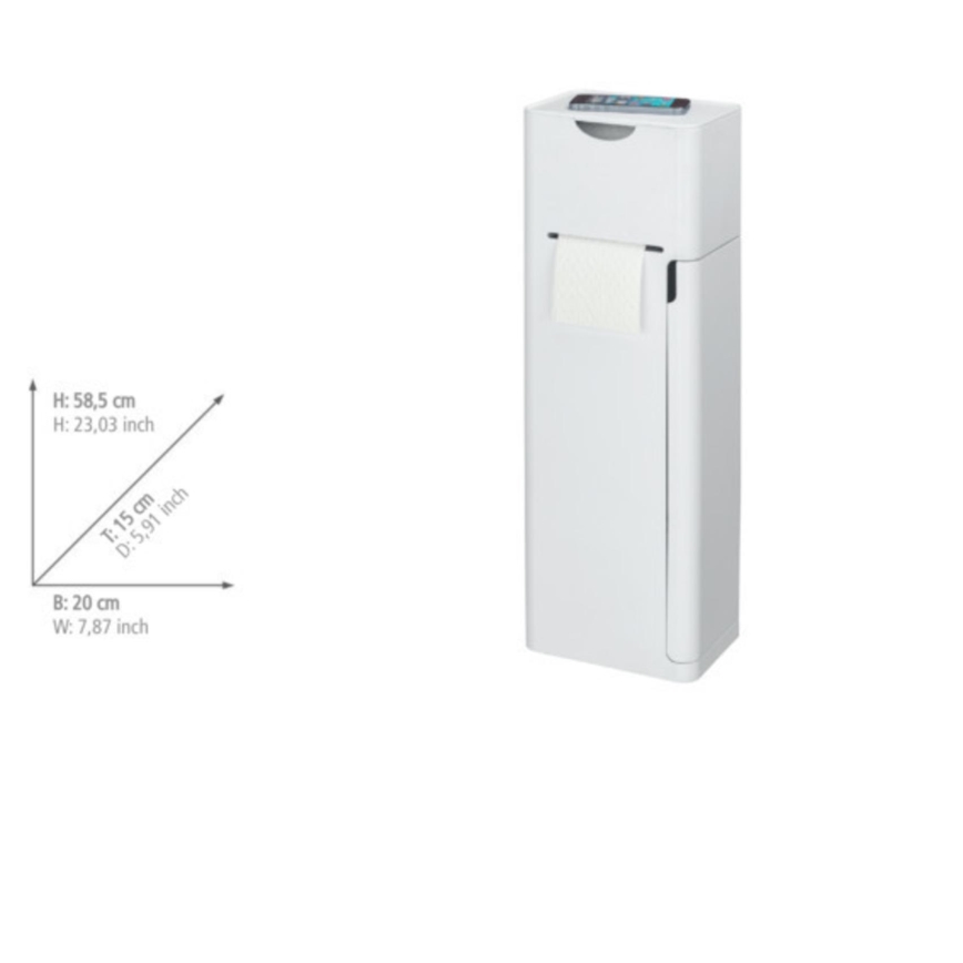 WENKO 24212100 - WC-borstel IMON 20 x 58,5 cm wit