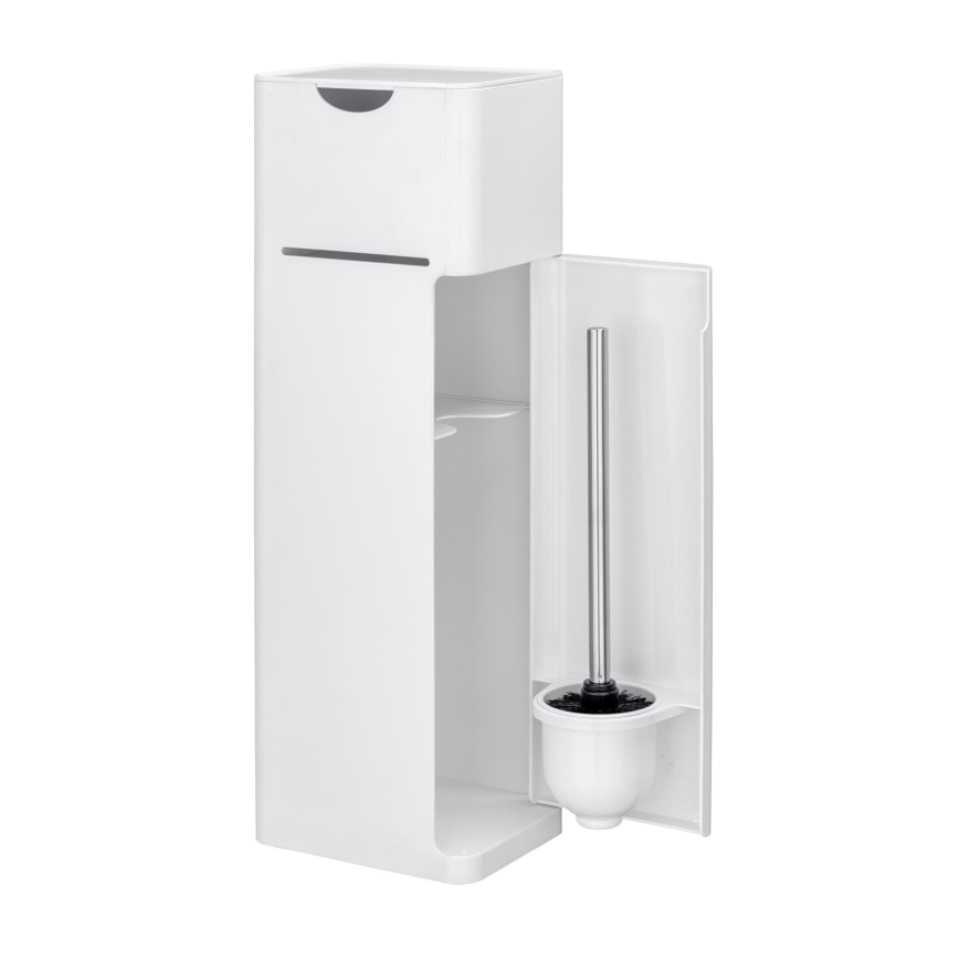 WENKO 24212100 - WC-borstel IMON 20 x 58,5 cm wit