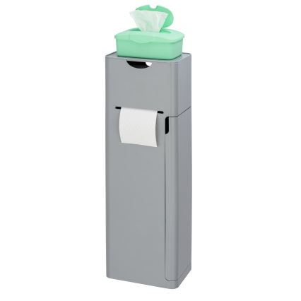 WENKO 24213100 - Toiletborstel IMON 20x58,5 cm grijs