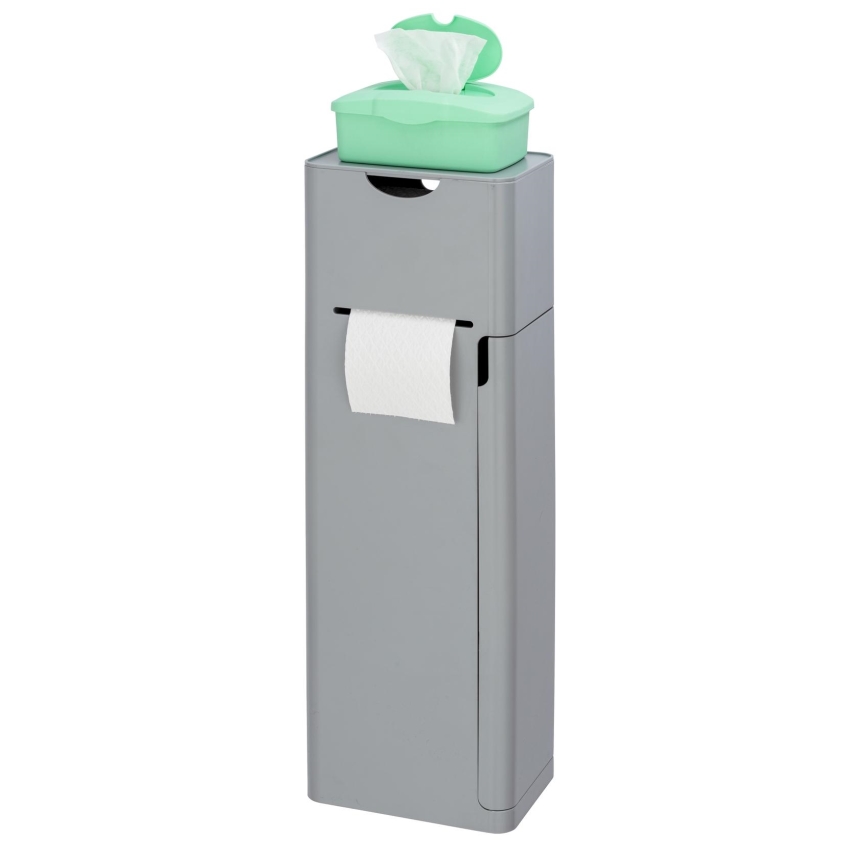 WENKO 24213100 - Toiletborstel IMON 20x58,5 cm grijs