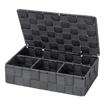 WENKO 24223100 - Panier ADRIA 26 x 17 cm gris/anthracite