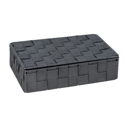 WENKO 24223100 - Panier ADRIA 26 x 17 cm gris/anthracite