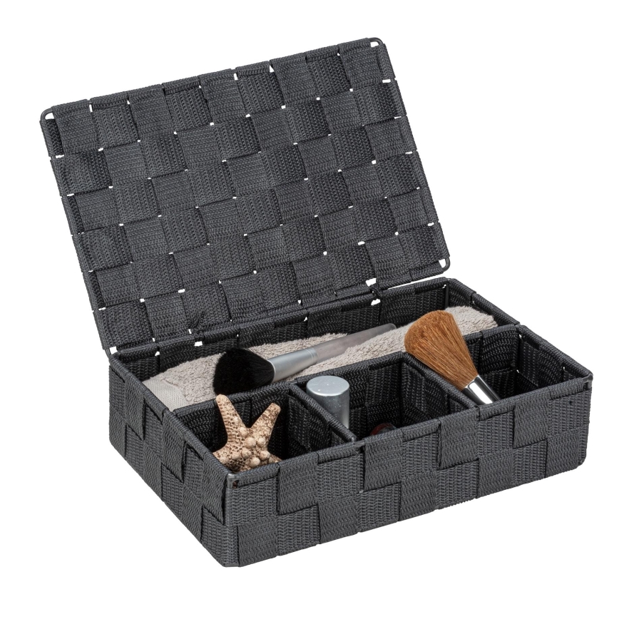 WENKO 24223100 - Panier ADRIA 26 x 17 cm gris/anthracite