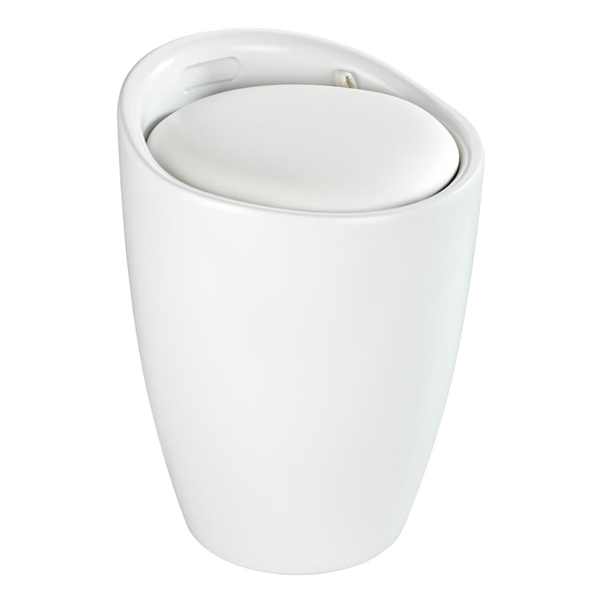 WENKO 24228100 - Tabouret CANDY 36x50,5 cm blanc/noir