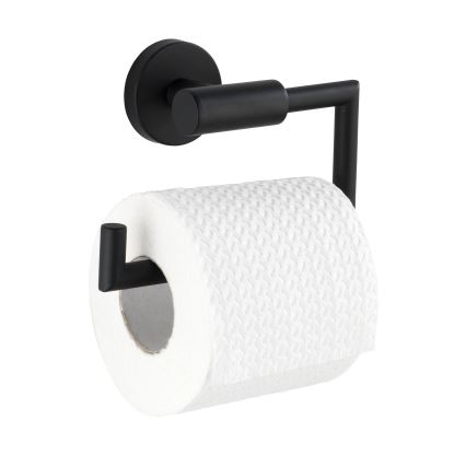 WENKO 24240100-Toiletrolhouder BOSIO BLACK 15x10,5 cm rvs/zilver