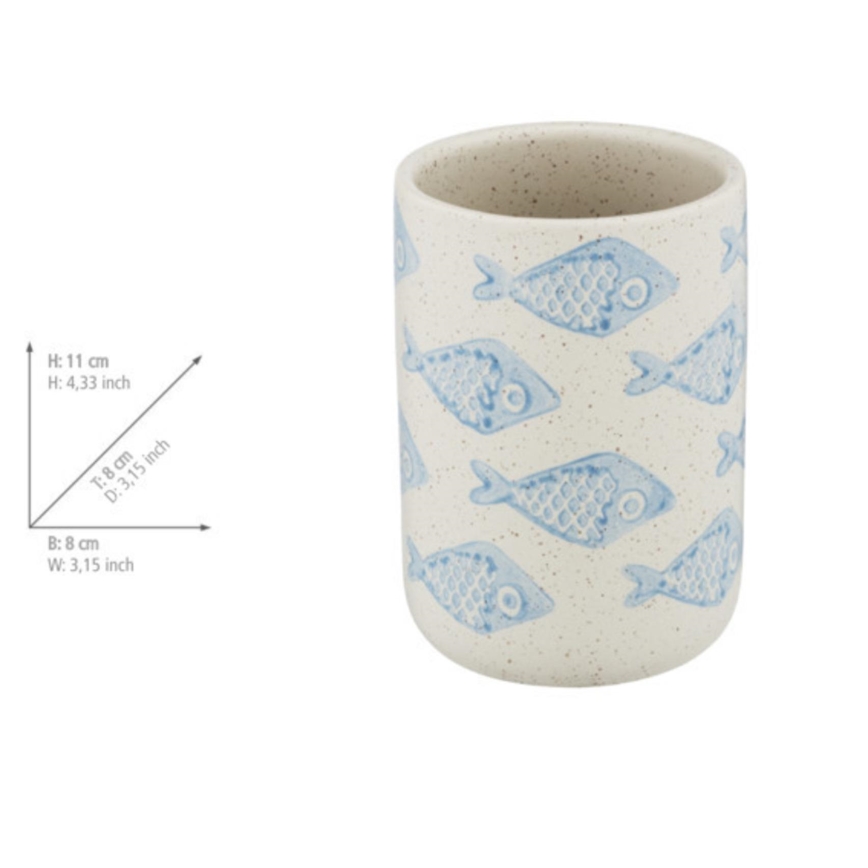 WENKO 24310100 - Gobelet AQUAMARIN 8x11 cm beige