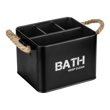 WENKO 24328100 - Opbergbox GARA 19x13 cm zwart