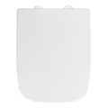 WENKO 24334100-Abattant WC EXCLUSIVE 46,5x37 cm blanc/argenté