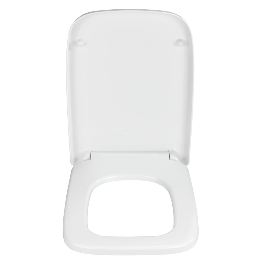 WENKO 24334100-Abattant WC EXCLUSIVE 46,5x37 cm blanc/argenté