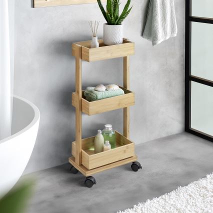 WENKO 24390100 - Opbergrek TORTONA 18x71,5 cm bruin/zwart