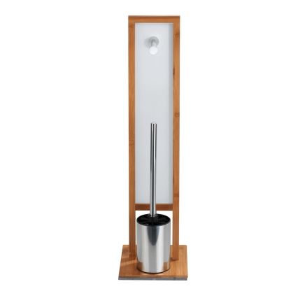WENKO 24391100 - WC-borstel RIVALTA 18x70 cm bruin/wit/zwart