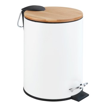 WENKO 24392100 - Mand TORTONA 17x23,5 cm wit/bruin/zwart