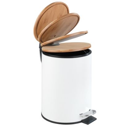 WENKO 24392100 - Panier TORTONA 17x23,5 cm blanc/marron/noir