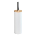 WENKO 24393100 - WC-borstel TORTONA 9,5 x 38,5 cm wit/bruin