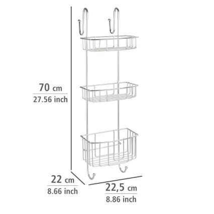 WENKO 24422100 - Étagère OLESI 22,5x70 cm inox/argentée