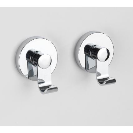 WENKO 24466100 - VACUUM-LOC haak, 6 x 7 cm, glanzend chroom