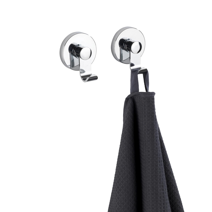 WENKO 24466100 - VACUUM-LOC haak, 6 x 7 cm, glanzend chroom