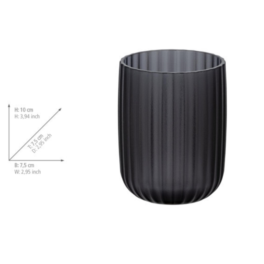 WENKO 24489100 - Beker AGROPOLI 7,5x10 cm grijs
