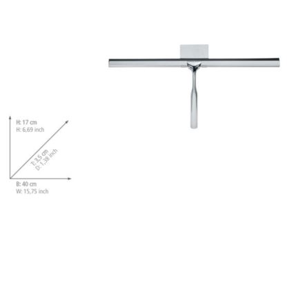 WENKO 24506100 - Trekker TERNI 40x17 cm glanzend chroom