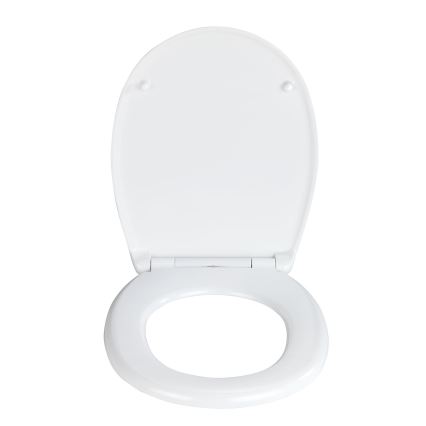 WENKO 24571100-WC Abattant WC VORNO NEO 46 x 37 cm blanc/argenté