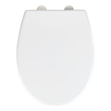 WENKO 24571100-WC WC-bril VORNO NEO 46x37 cm wit/zilver