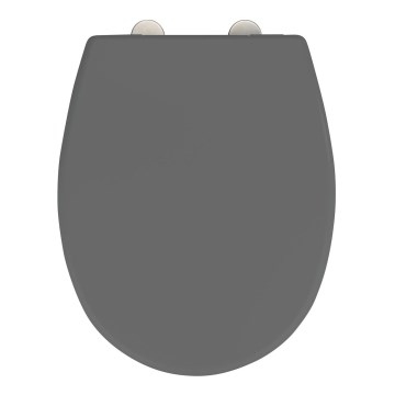 WENKO 24572100-WC abattant WC VORNO NEO 46x37 cm gris/argenté