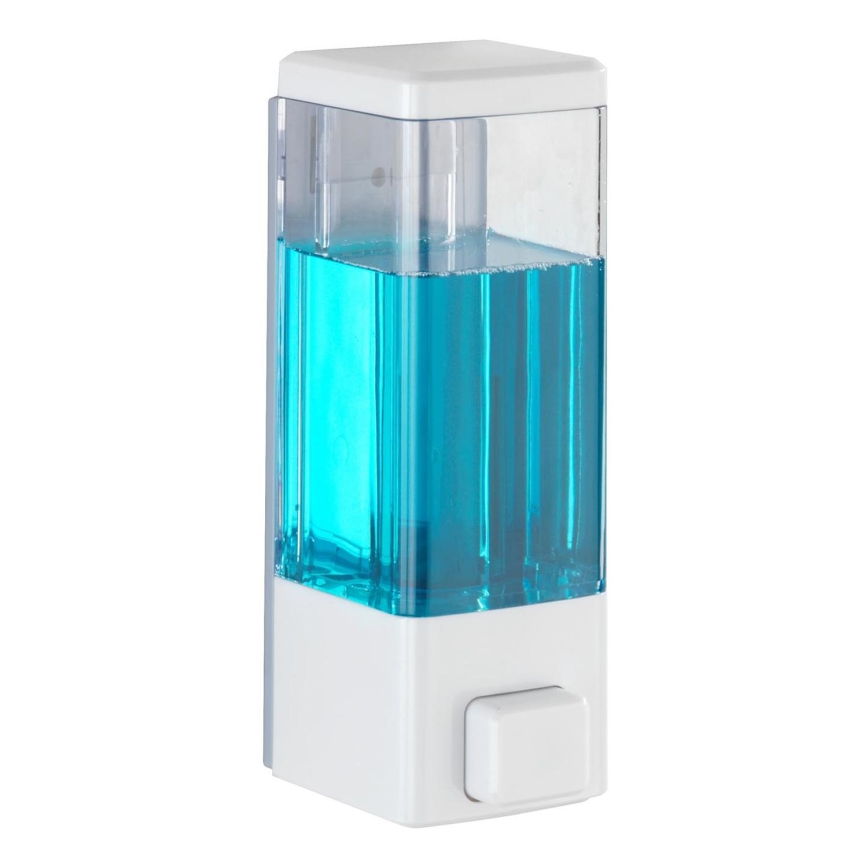 WENKO 24594100-Distributeur de savon ISTRES 320 ml blanc/transparent