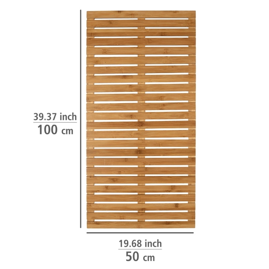 WENKO 24611100 - Paillasson BAMBUSA 100x50 cm marron