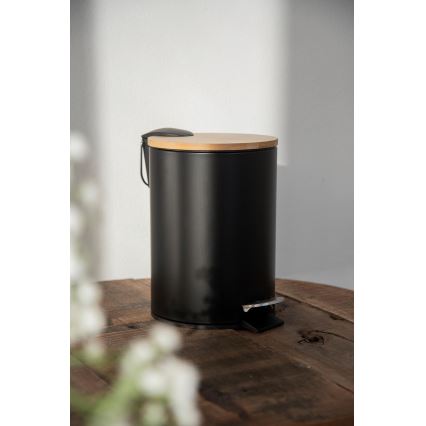 WENKO 24696100 - Opbergmand TORTONA 17x21 cm zwart/bruin