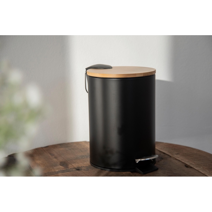 WENKO 24696100 - Opbergmand TORTONA 17x21 cm zwart/bruin