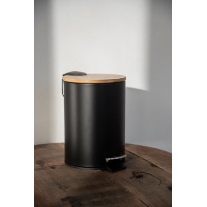 WENKO 24696100 - Panier TORTONA 17x21 cm noir/marron