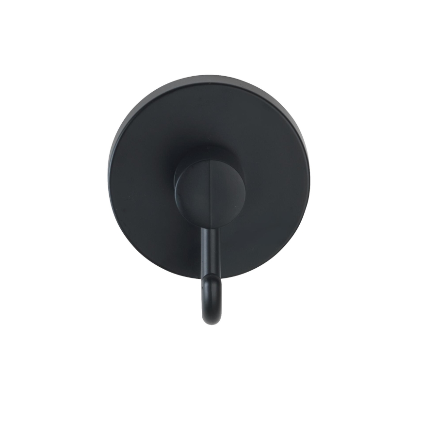 WENKO 24730100 - Haak VACUUM-LOC rond, zwart, 6 x 6,7 cm