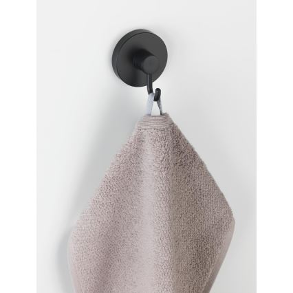 WENKO 24730100 - Haak VACUUM-LOC rond, zwart, 6 x 6,7 cm